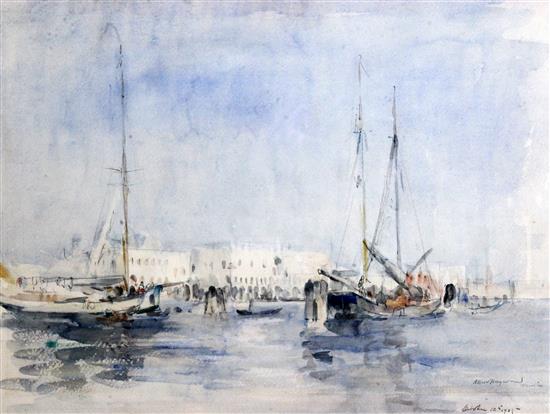 Alfred Robert Hayward (1875-1971) View of Venice 13.25 x 18.25in.